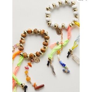 Free People Ariana Ost Dripping In Sun Hair Tie in Tan